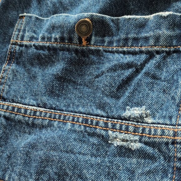 Free People x We The Free Overall Smock Mini Dress Medium - Picture 4 of 7